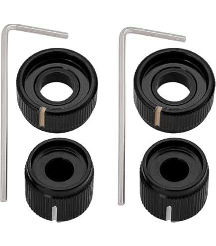 Amazon.com: Allparts Concentric Stacked Knobs Chrome fits